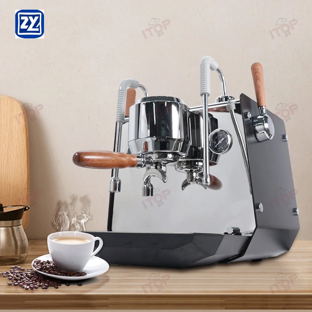 

Portable Stainless Steel Commercial Semi Automatic Home Espresso Coffee Machine for Business