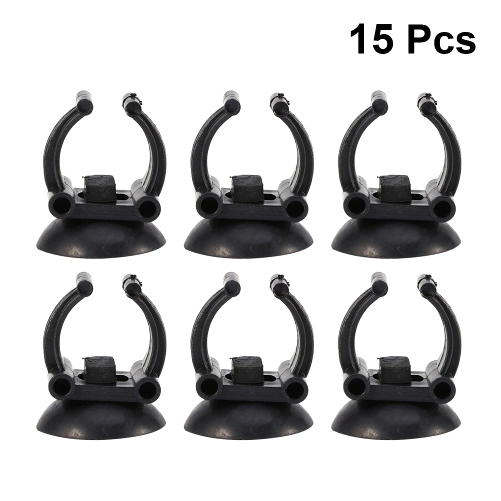 

15 Pcs Heating Rod Suction Cup Suckers Cups for Aquarium Fish Tank Heater Clip Holder