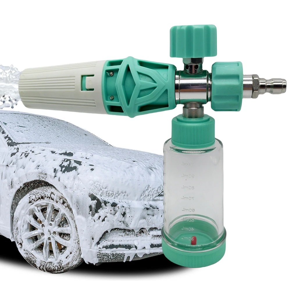 

100ml Soap Foam Spray Bottle Adjustable Foam Spray Pot 1/4 Inch Quick-Connect Liquid Foam Sprayer for Cleaning Cars SUVs