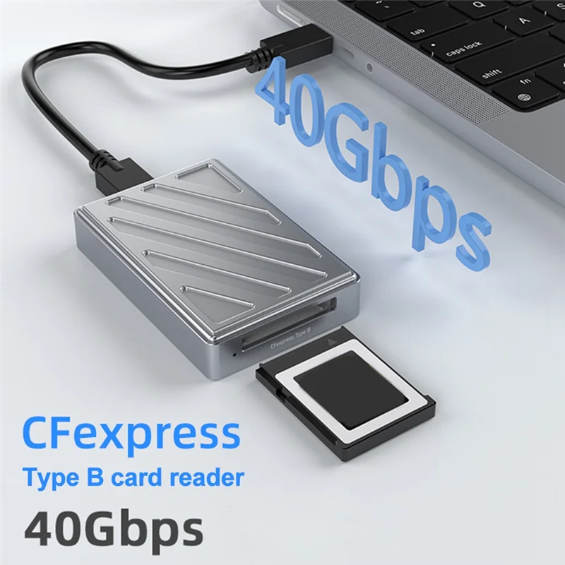 

Cfexpress Tyep B Card Reader USB 4.0 10 Гбит/с Cfexpress Card Reader Drive Бесплатный адаптер для карт памяти для ПК, ноутбука