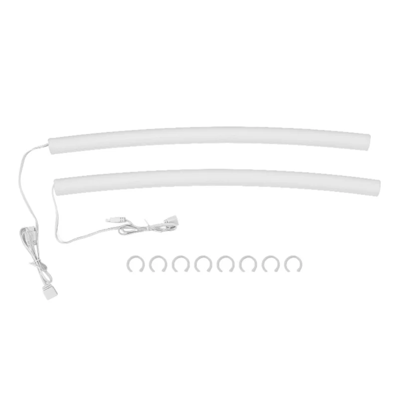 Manicotto del tubo ARGB da 2 pezzi per tubo di raffreddamento ad acqua in silicone programmabile panoramico a 360 gradi illuminazione soffusa sincronizzazione tubo del dispositivo di raffreddamento dell'acqua