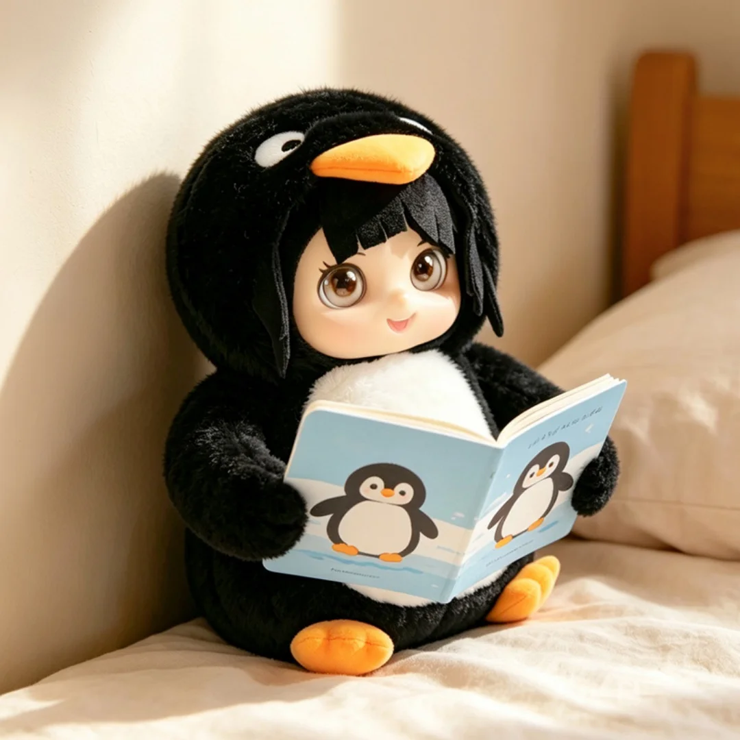 

Cute Gugu Gaga Vinyl Plush Toy Movie Penguin Stuffed Animal Gugugaga Doll for Fans Kids Collectible Birthday Gift Home Decor