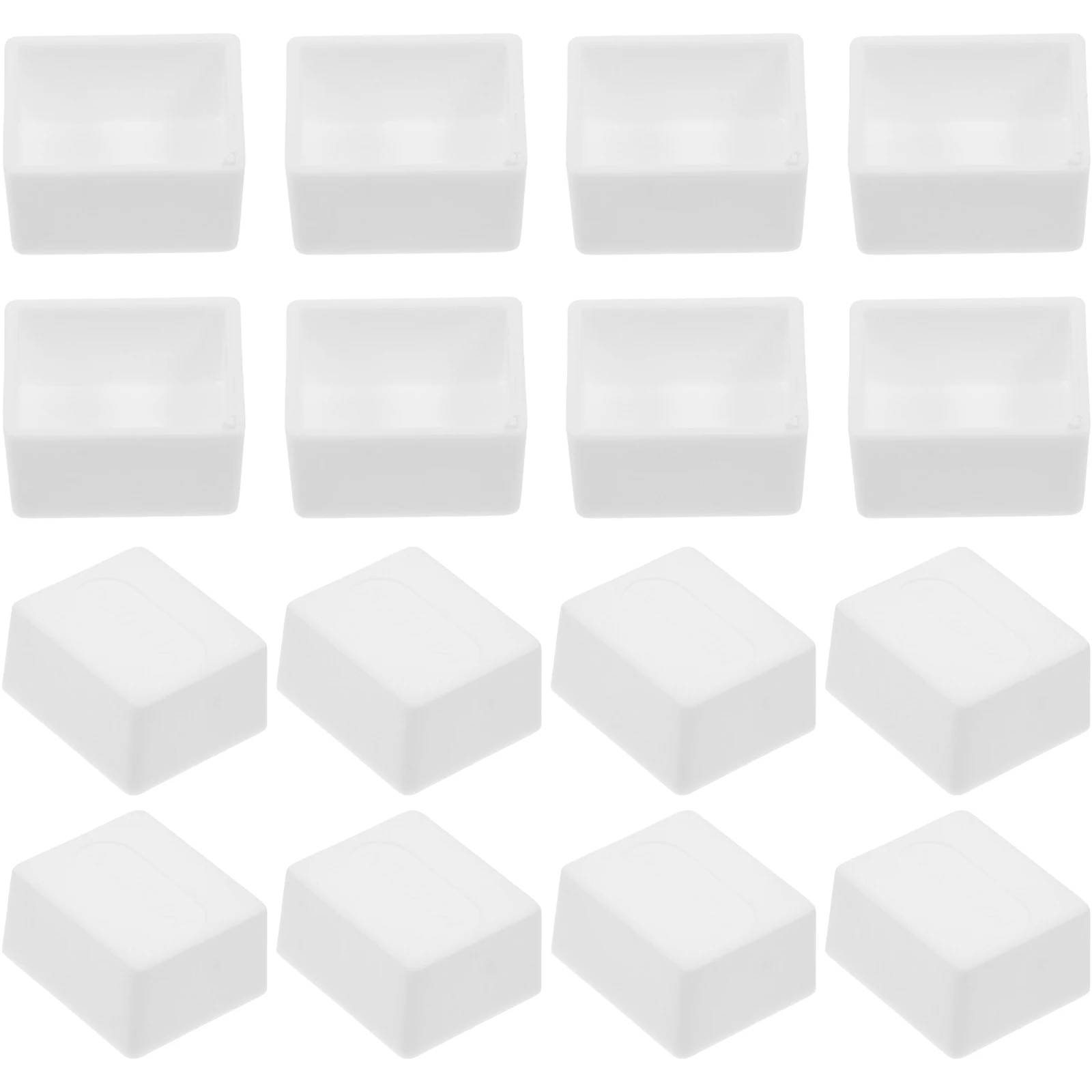 12 Pcs Paint Box Diy Watercolor Half Pan Pans Empty Palette Plastic Spray Gun for