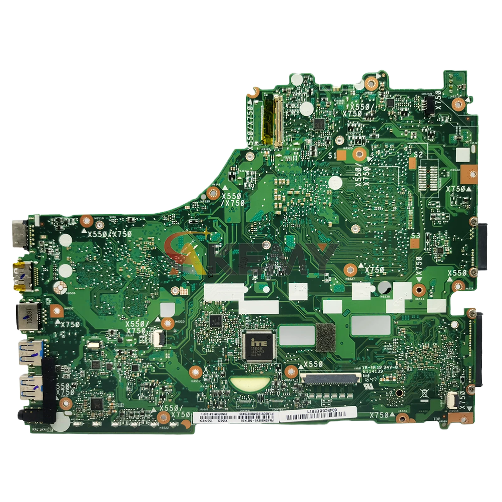 X550ZE Motherboard Laptop untuk ASUS VivoBook X550Z K555Z X550ZE F550ZE K550ZE A550ZE A555Z VM590Z Mainboard dengan A8 A10 CPU Stk