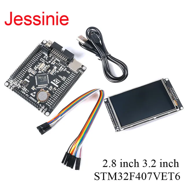 Płytka rozwojowa STM32F407VET6 z 2.8/3.2-calowym ekranem TFT LCD, moduł wyświetlacza, płytka edukacyjna z rdzeniem procesora ARM Cortex-M4 STM32F407