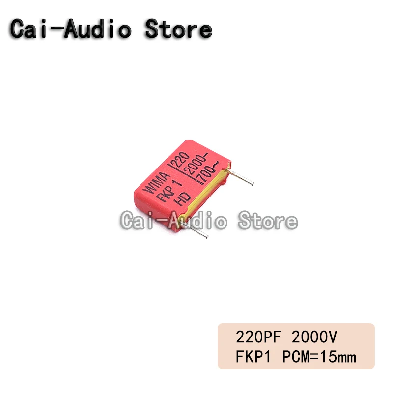 2PCS/5PCS/10PCS/Lot Brand NEW Germany WIMA FKP1 2000V 220PF 2000V221 Film Capacitor 2000v220pf 221 Pitch 15mm 10% FKP1U002204B00