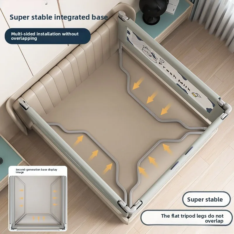 Yjm baby baffle bed fence anti-drop guardrail, bedside bed barrier crib fence