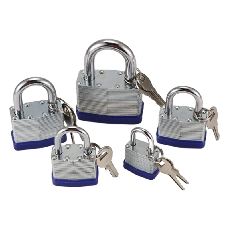 5PCS Outdoor Padlock, Door Lock, Dormitory Lock, Cabinet Lock, Anti-Theft, Dust-Proof, Rust-Proof, Thickened Padlock