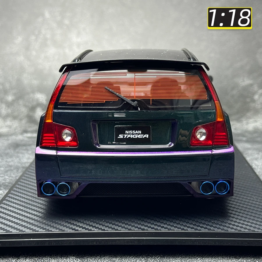 IVY 1/18 NISSAN STAGEA GTR R35 Travel Edition Car model Static decoration Collection Holiday gifts for friends birthday gifts