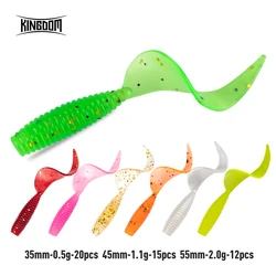 Kingdom Tanan-Tail Soft Bait 0.5g 1.1g 2g 35mm 45mm 55mm Soft Fishing Lures Pesca Carp Fishing Bass Lure Isca Artificial PVC