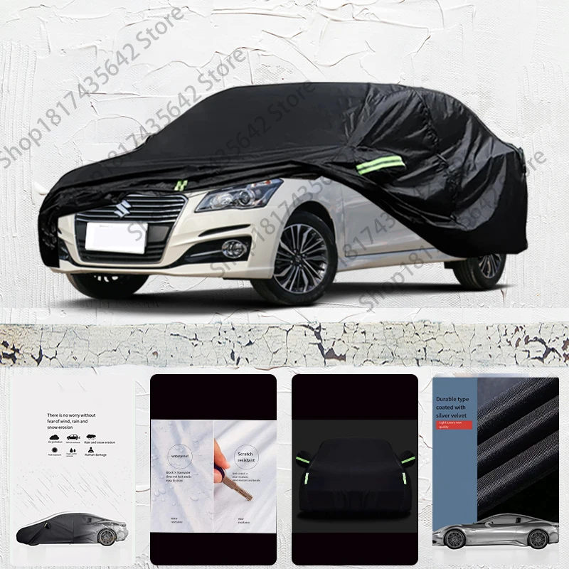 

For Suzuki Vitara Anti-UV Sun Shade Rain Snow Resistant Black Cover Dustproof Car umbrella Full Car Cover Outdoor Protection