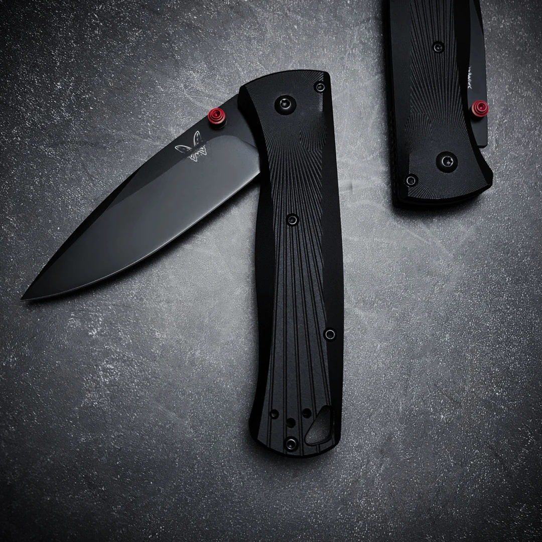 NEW Pocket BM 535BK-4 Folding Knife M390 Black DLC Plain Blade，Machined Aluminum Handle Outdoor Tactical Camping EDC Tool view 6