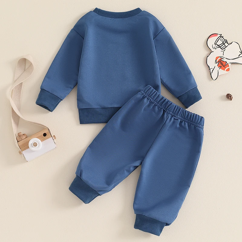 Toddler Baby Boy Clothes Crewneck Sweatshirt Long Sleeve Shirt Pants Fall Winter 6 12 18 24 Month 2t 3t Boy Outfit