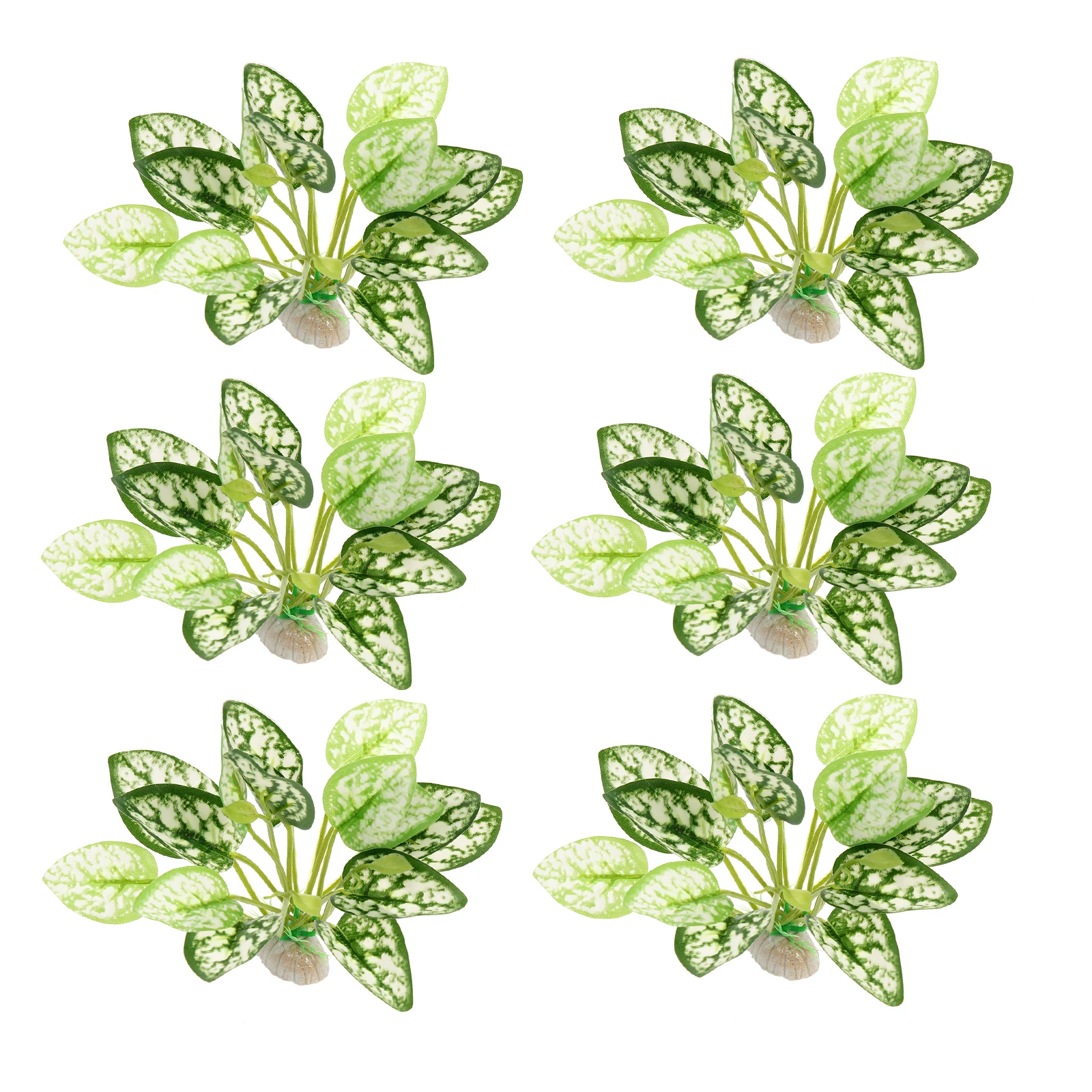 

6pcs Artificial Aquarium Plant Plastic Plant Lifelike Water Grass Ornament For Tank Decoration Aquatic Water Grass Safe