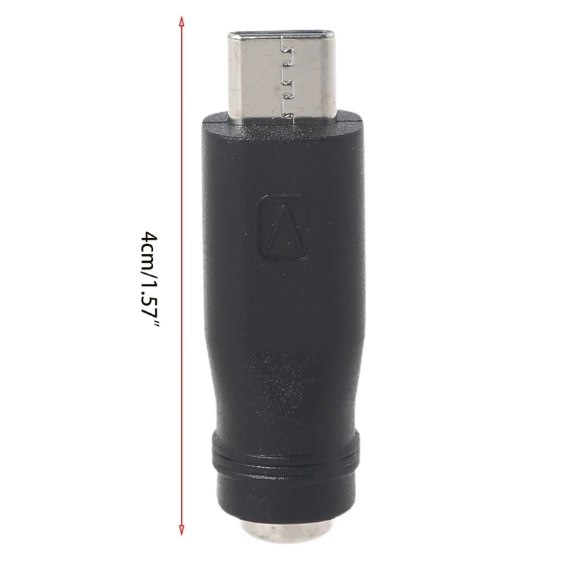 유형 C USB C 남성 5.5x2.1mm 암 커넥터 용 휴대 전화 용 충전 배럴 잭 전원 어댑터