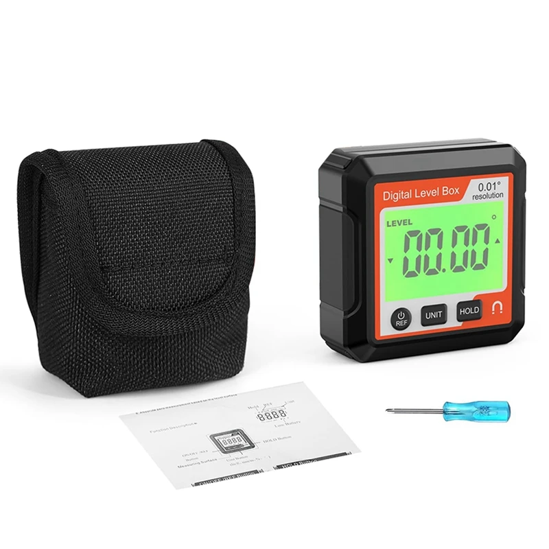 ABSU Digital Level Angle Gauge Meter Magnetic Electronic Level Angle Finder Tool Protractor Inclinometer Woodworking Tools