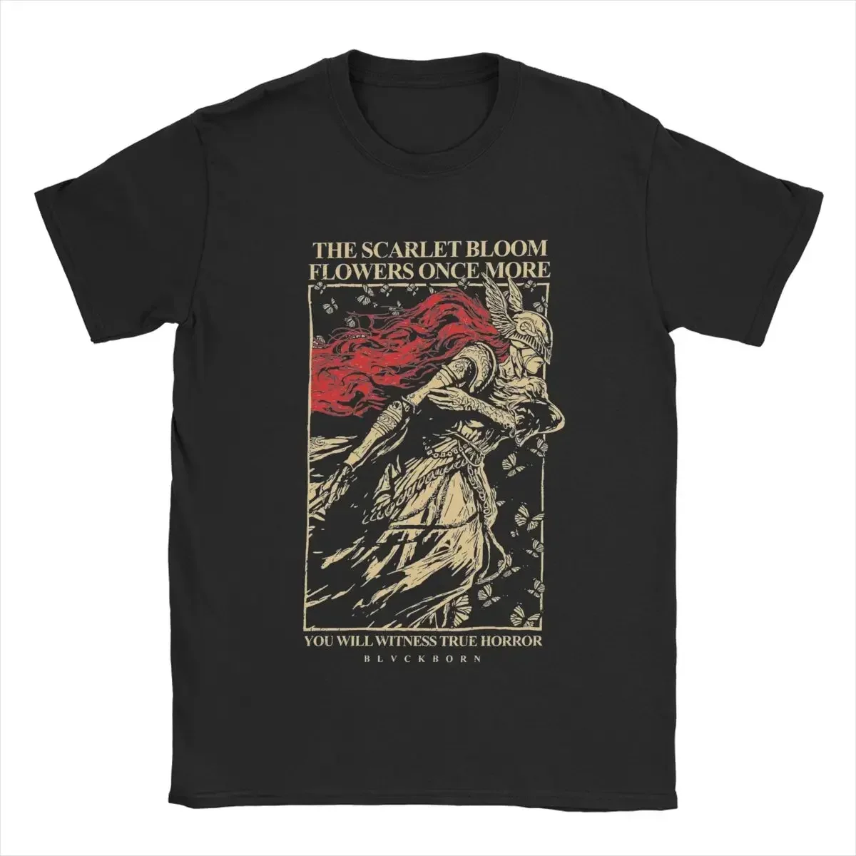 Men's Elder Malenia Blade Of Miquella T Shirt Pure Cotton Tops Funny Short Sleeve Crew Neck Tees Unique T-Shirt