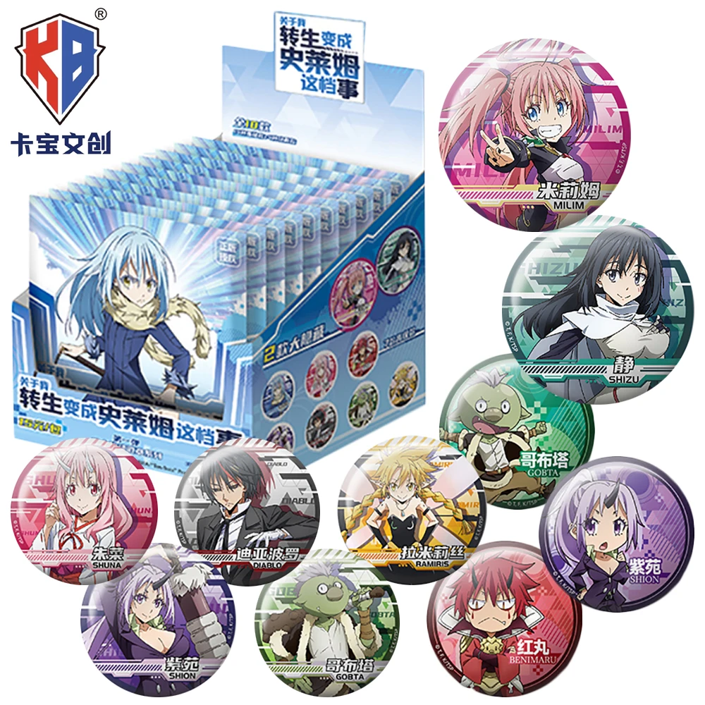 

Genuine KABAO That Time I Got Reincarnated As A Slime Anime Peripheral Pendant Rimuru Milim Badges Tin Buttons Delightful Giftss
