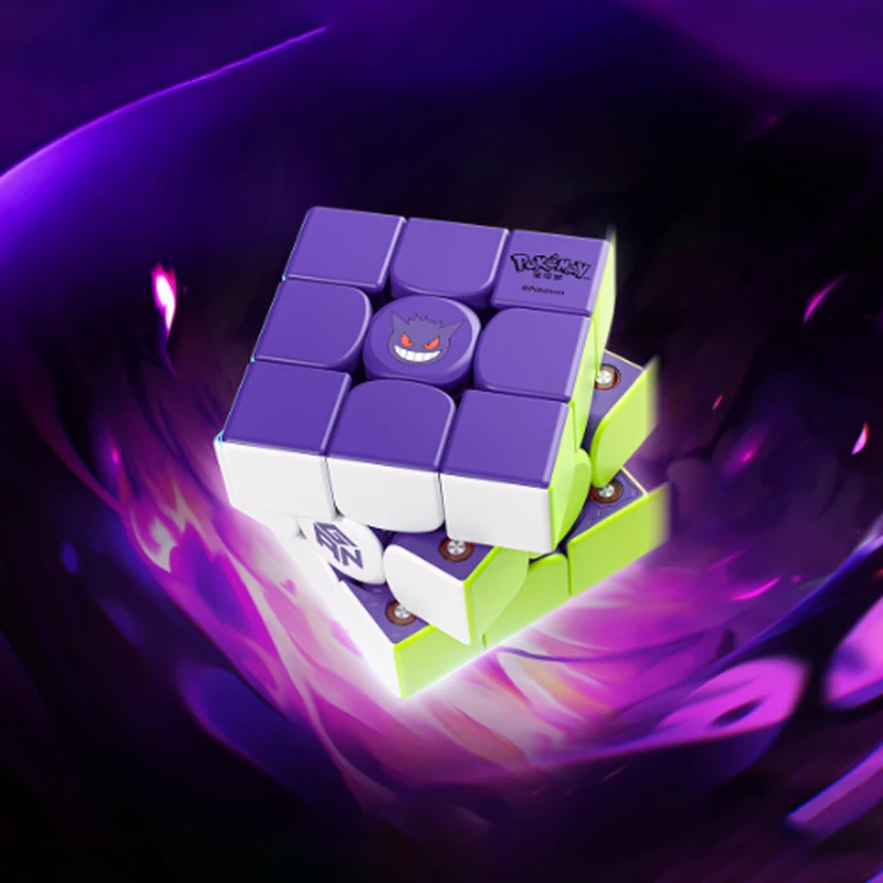 جديد حقيقي PokéMon GAN V100 Maglev Gengar Greninja Varian Squirtle وصفت المغناطيسية المكعب السحري اللعب هدية عيد تحصيل