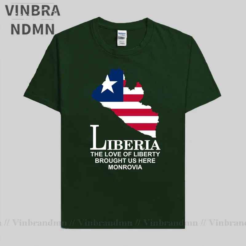 Liberia Liberian LBR Monrovia mens new t shirt men Fashion tops Short Sleeve sports clothes national team summer cotton t-shirt