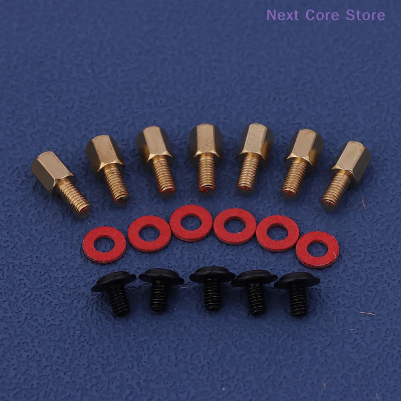 [NC]60Pcs Computer PC Case Motherboard Riser Screws 6-32-M3 Insulation Washers For Case Fans 6.5mm Brass Standoff[NC]