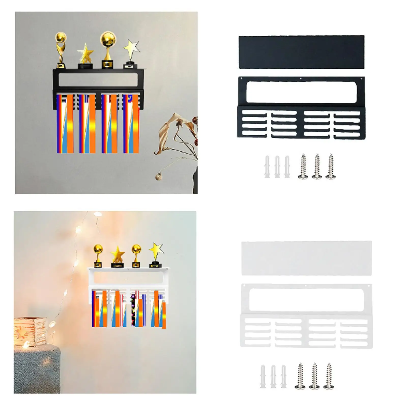 Medal Hanger Medal Holder Gymnastics Awards Holder Trophy Shelf for Soccer Karate Softball Baseball Swimming