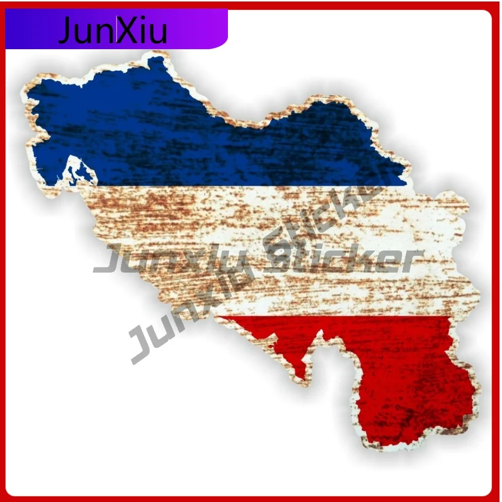 

Наклейка на окно с картой и флагом Югославии, модная, высококачественная, виниловая, стильная, водонепроницаемая, для автомобиля, ноутбука, бампера, аксессуар для экстерьера авто, подарок