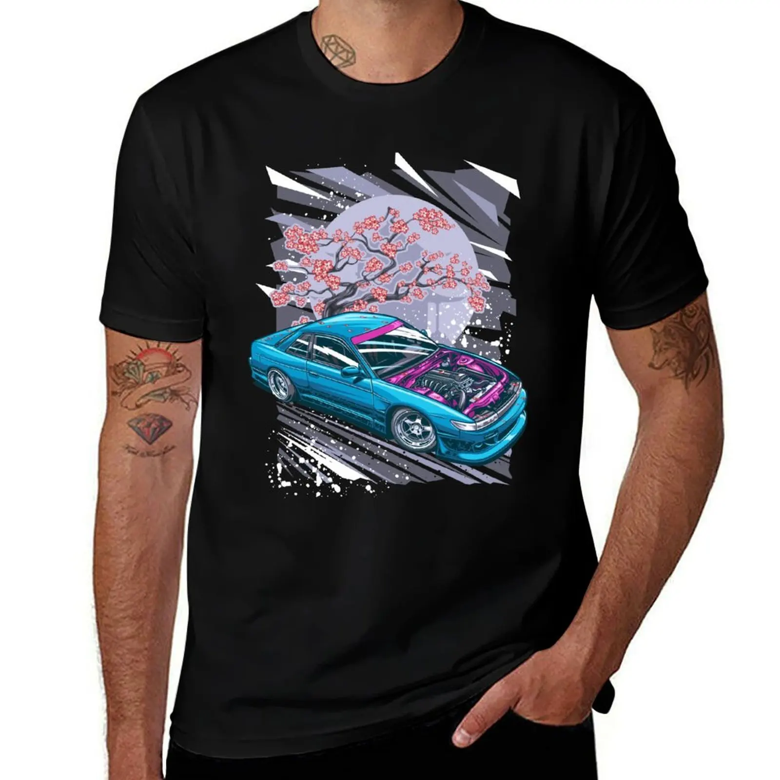 240sx s13 Sakura T-Shirt Lightweight Print T-Shirt