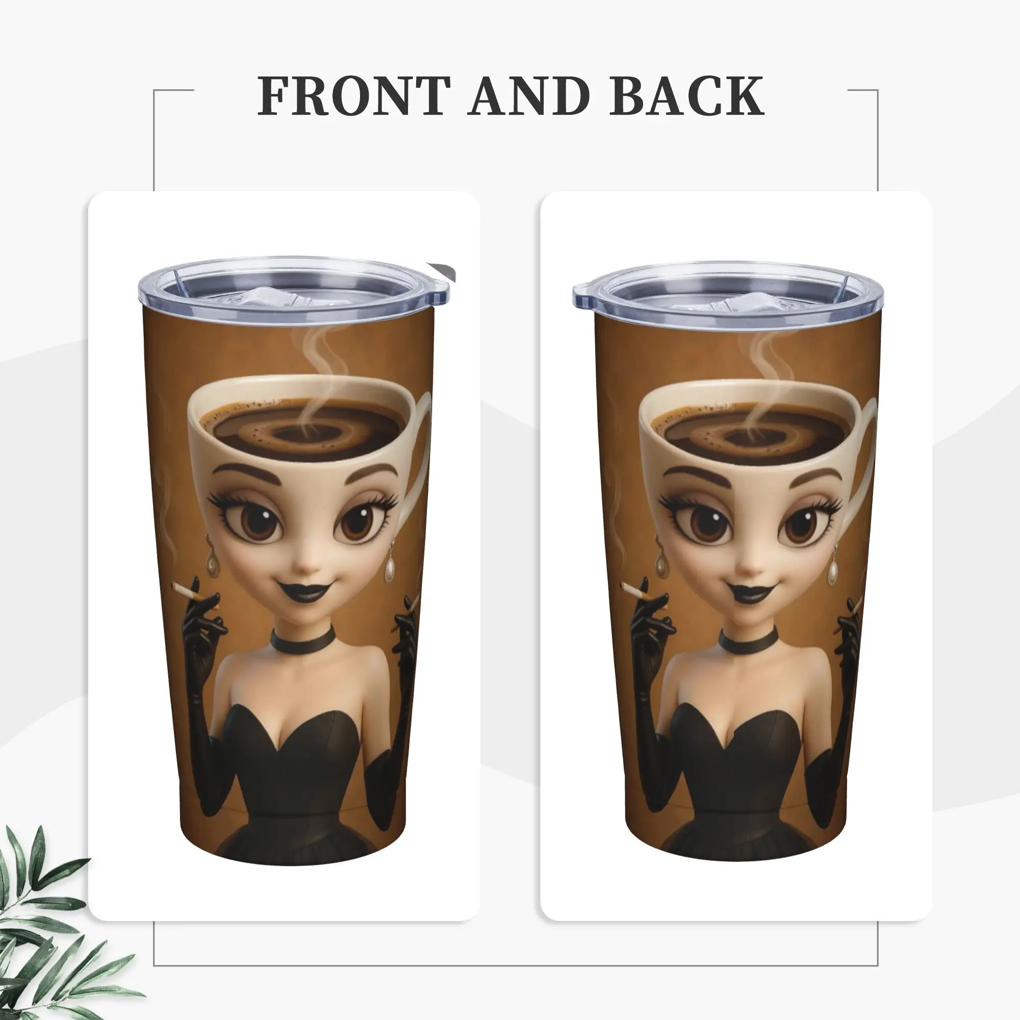 

Ballerina Cappuccina Stainless Steel Tumbler Beach Car Mugs Large Thermal Mug Keep Heat Hot Drinks Milk Tea Water Bottle