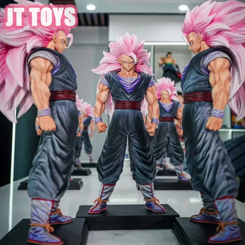 

35cm JT Toys SSJ 3 Rore Son Goku Black Standing Statue Dragon Ball Z Anime Figure Kakarot Collectible Ornaments Boy Toy Gift