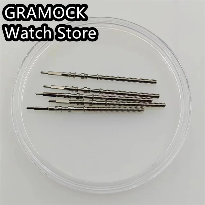 Stainless steel crown kit NH34 NH35 NH36 NH37 NH38 NH39 NH70 NH71 NH72 Movement Watches Steel Stem Rod Crown Gear Watches Parts