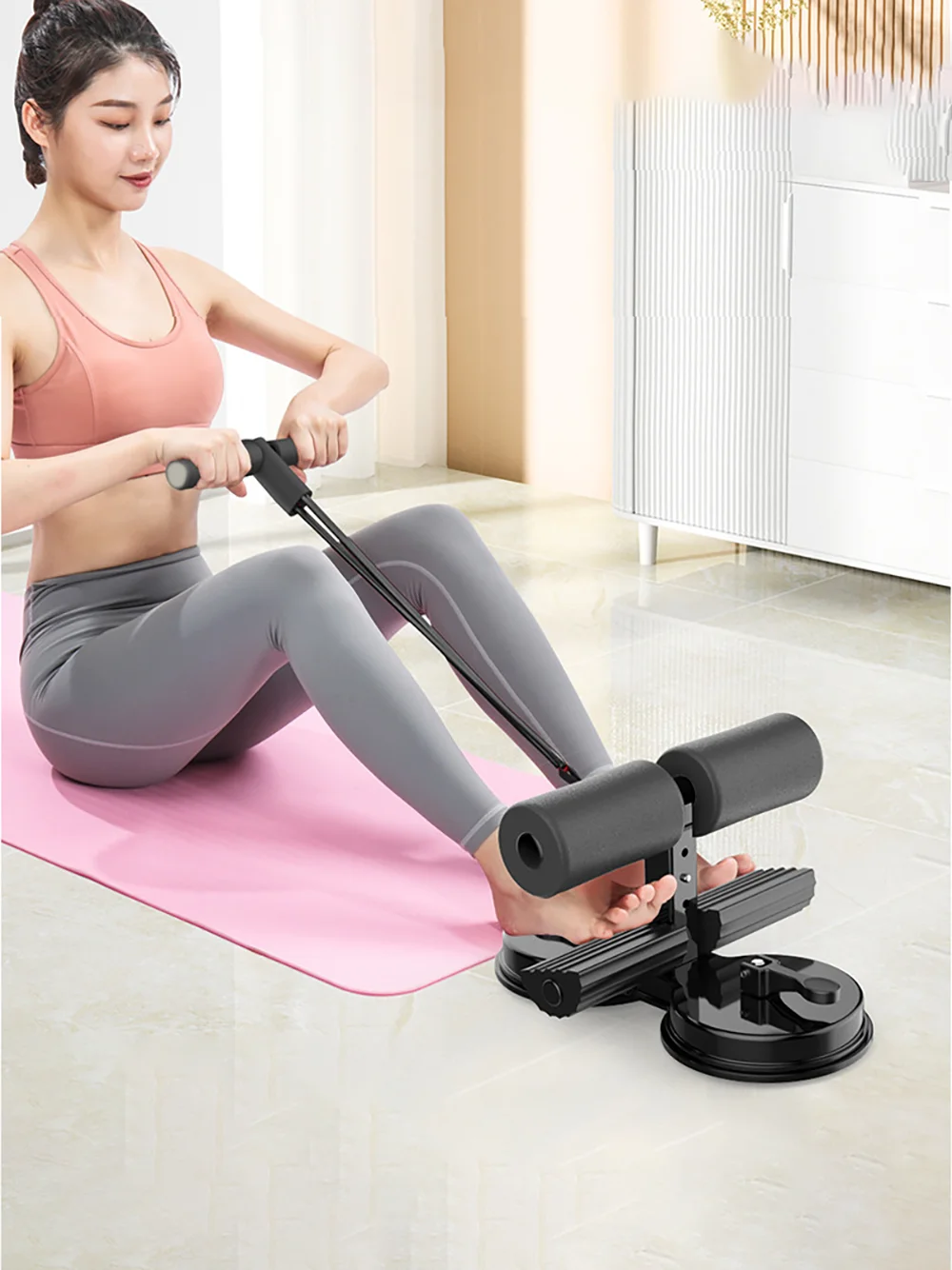 

Стиль на присоске, помощник для приседаний для ленивого человека, помощник для тренировки мышц живота, домашнее оборудование для домашнего фитнеса для семейных упражнений