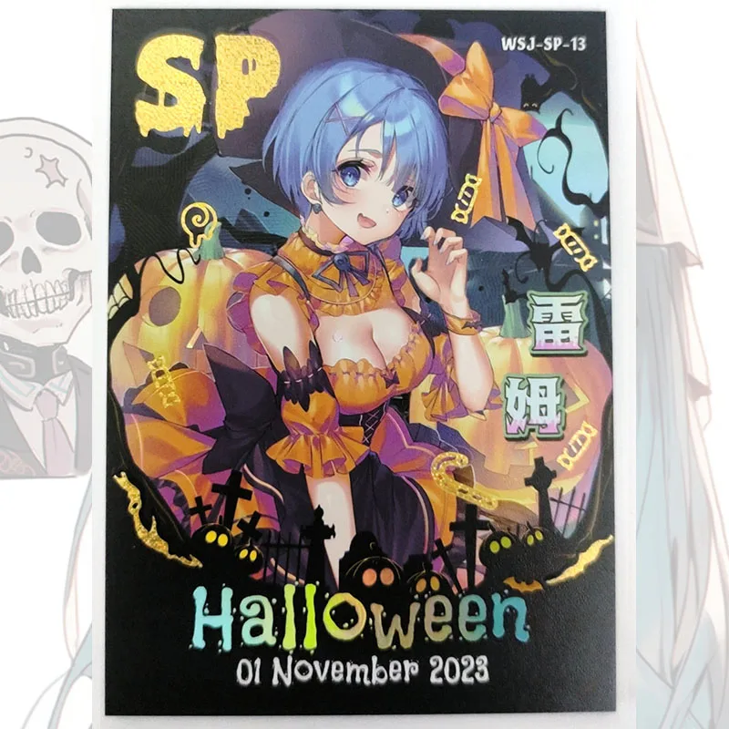 Anime Goddess Story Halloween night SP card Hatsune Miku Klee Kaname Madoka Kamado Nezuko Game Collection boy Birthday gifts