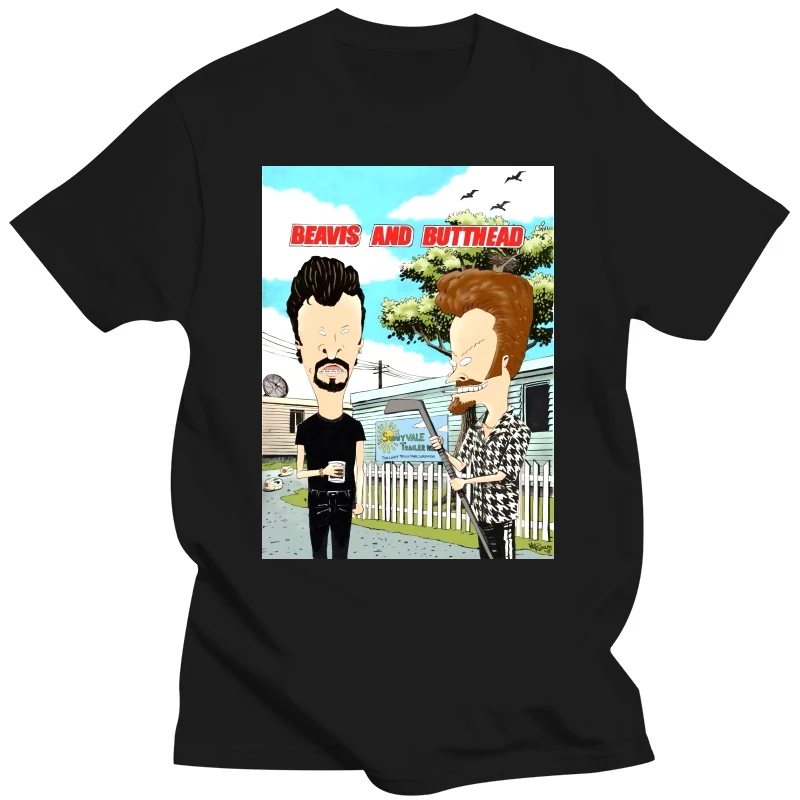 Original Sunnyvale Trailer Park Beavis and Butthead Shirt White