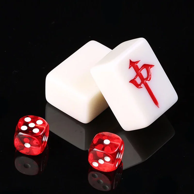 Travel Small Mahjong Game Family Educational Luxury Piece Ivory Blue Pink Cute Professional Table Games Juego De Mesa Decoration