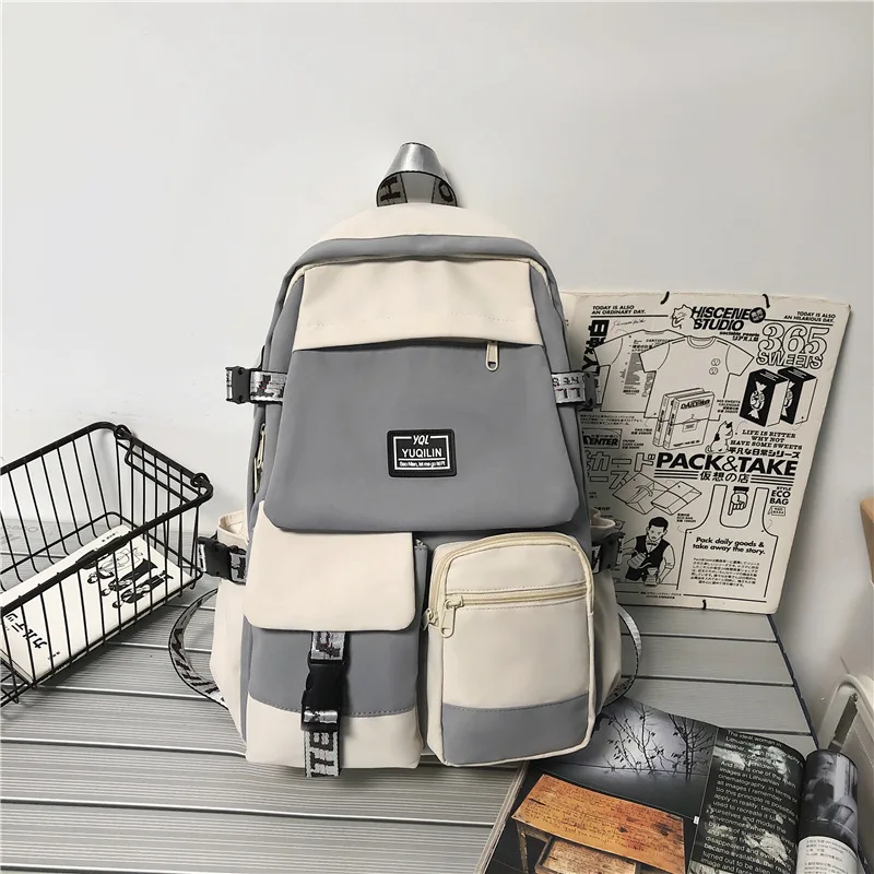 2023 Fashion Schoolbag Female Student Backpack Large Capacity Fashion Boy Backpack Computer Bag Femal School Backpack