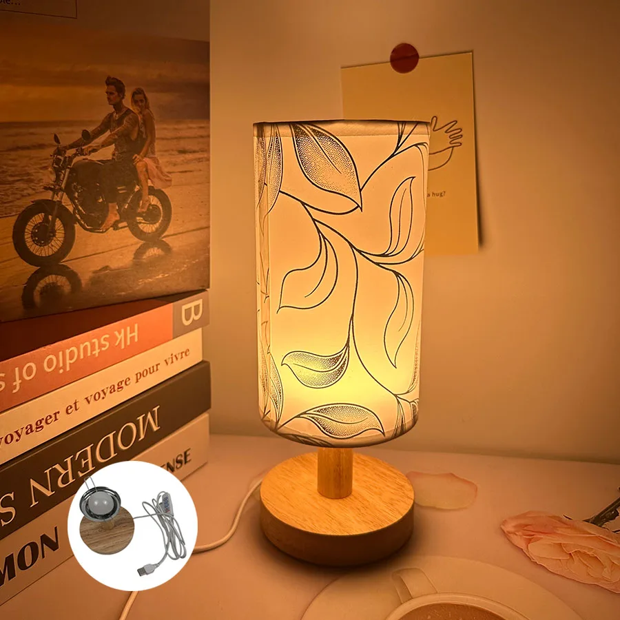 Atmosphere Bedroom Bedside Lamp Light Luxury Decoration Creative Simple Modern Warm Three-color Dimming Table Decorative Lamp