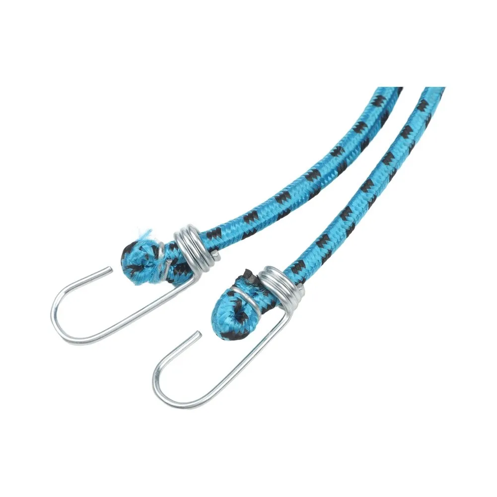 Strong Elastic Bungee Rope Flat Rubber Cord For Hand Truck Bicycle Motorbike Luggage Rack Binding Tie Down Strap 6M