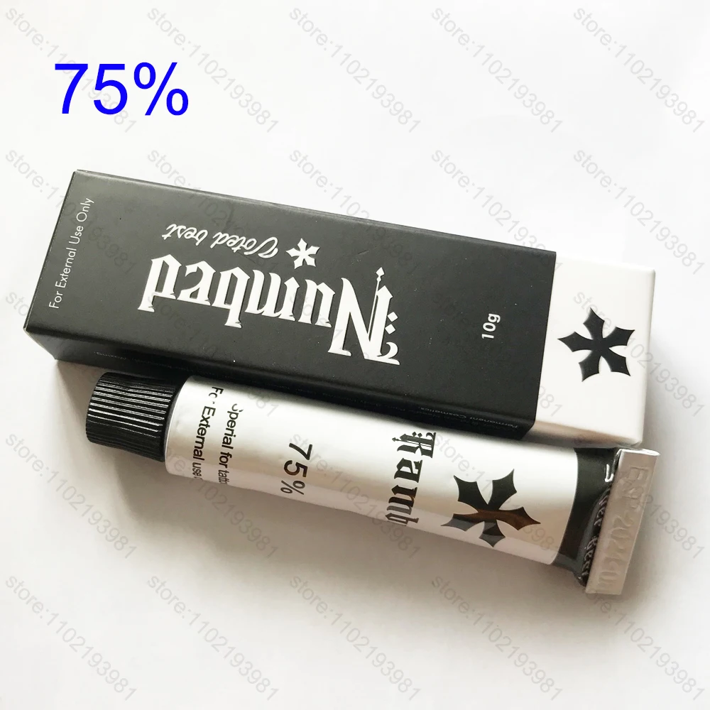 75% Black Rambo Tattoo Cream Before Operation Semi Permanent Makeup Microblading Eyebrow Lips 10g