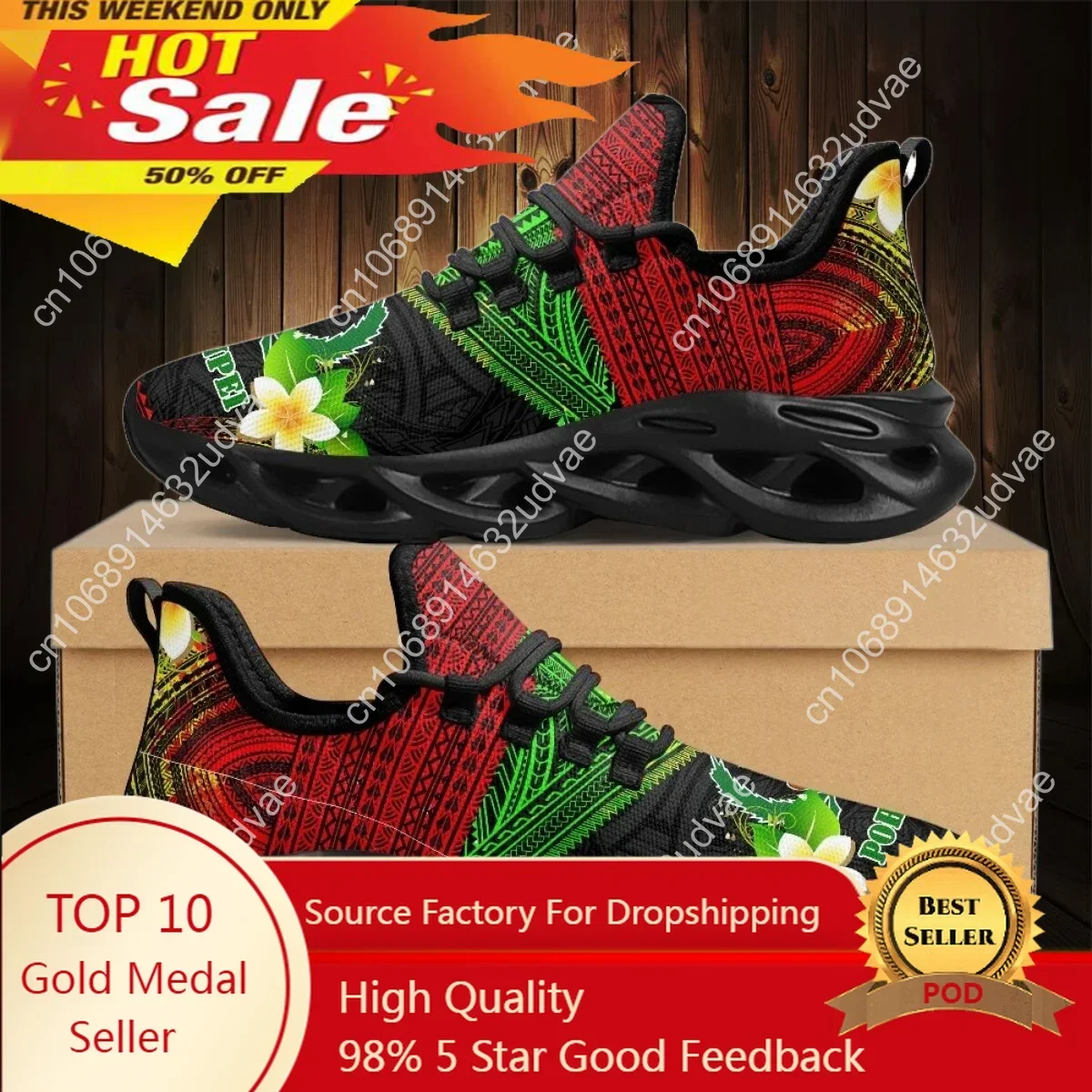 

Polynesian Pohnpei Plumeria Design Ladies Cushion Mesh Shoes Summer Breathable Air Running Sneakers Casual Tennis