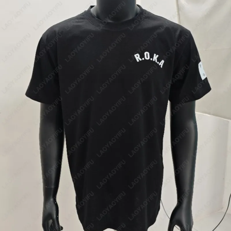 Korea Army Classic Tech Men Women Tshirt ROKA Military Physical Training Tops Fashion Summer Streetwear Veteran Unisex Adult Tee