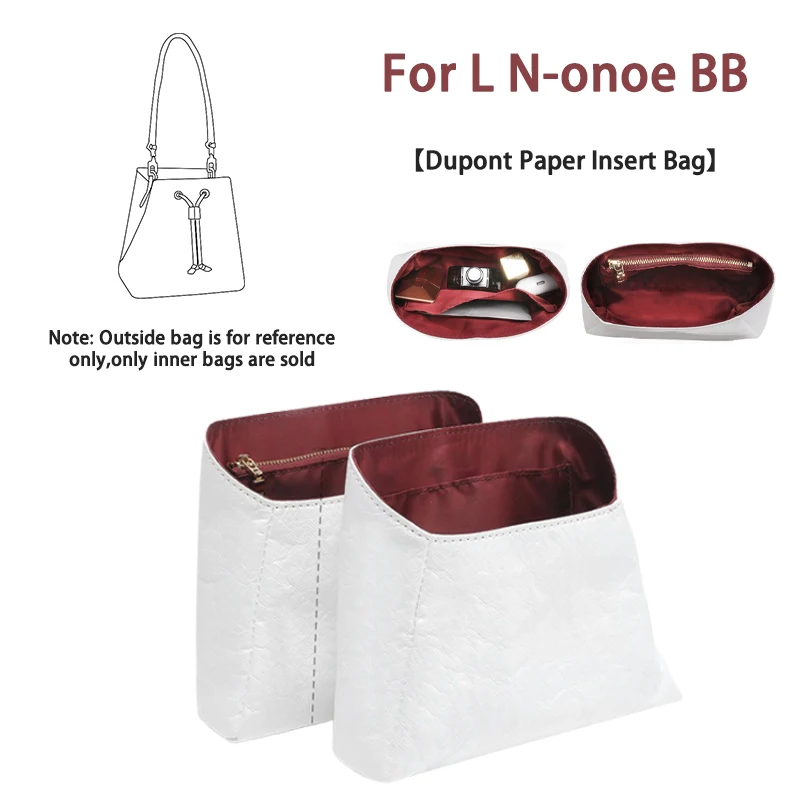 EverToner DuPont paper Insert liner Organizer Handbags waterproof Bag Organizer for L N-onoe BB bags Accessories