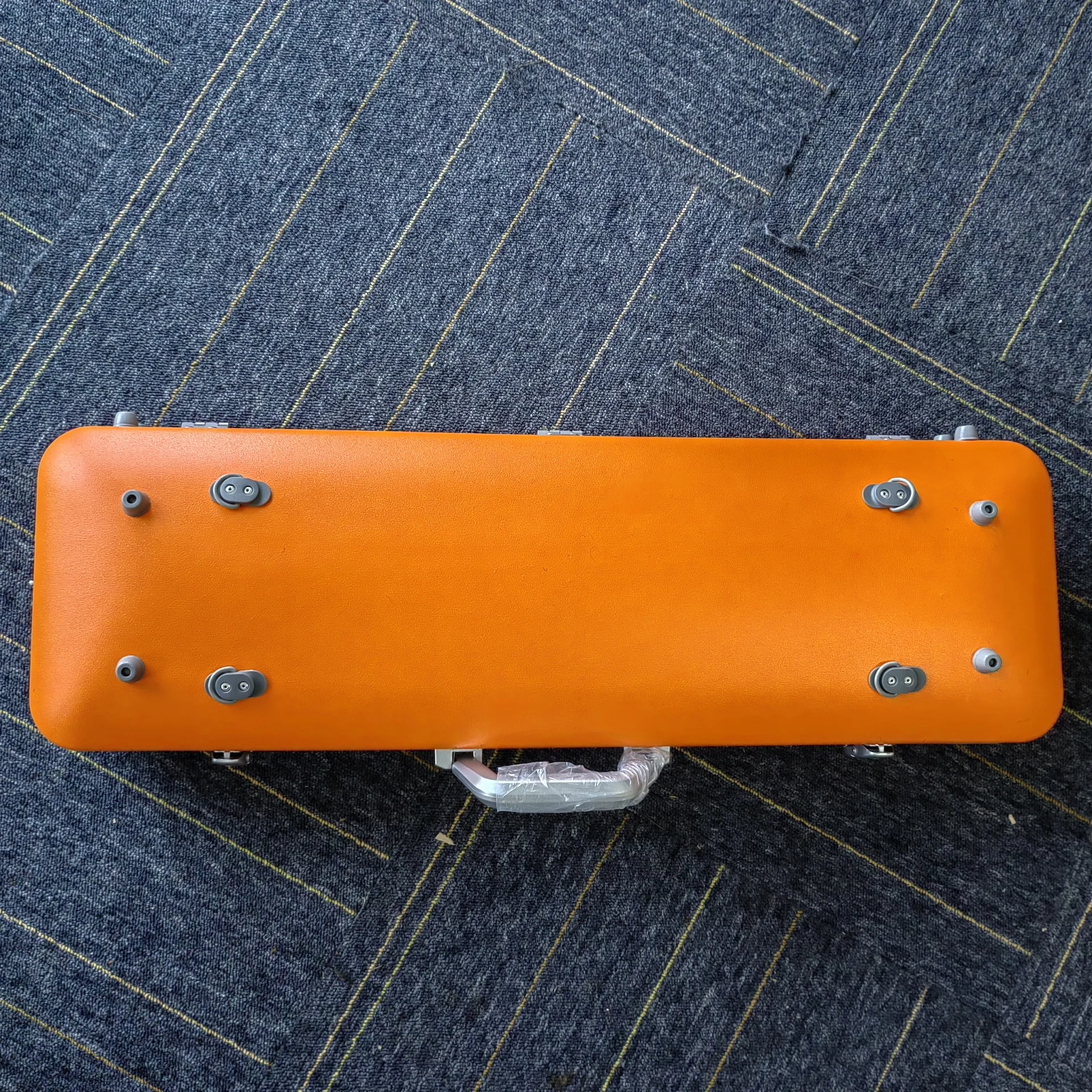 New Arrival Fashionable Design Portable ABS Violin Case Orange Color