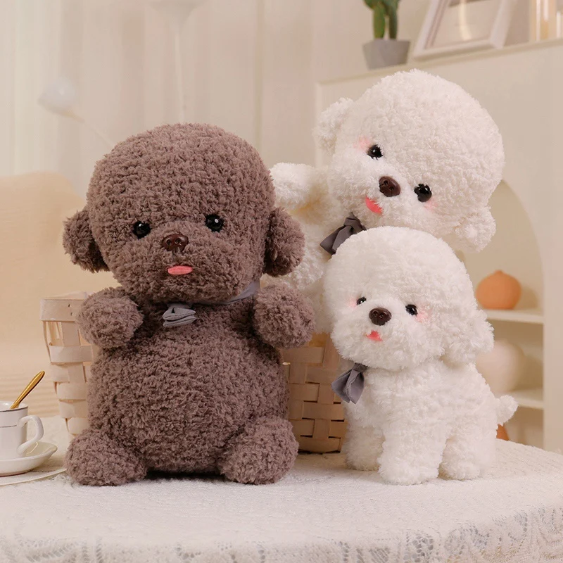 

1pc 25/35cm Kawaii Simulation Bixiong Dog Poodle Plush Toys Suffed Animal Toy Pet Doll For Kids Children Christmas Birthday Gift