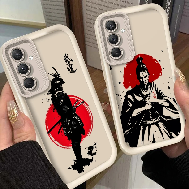 اليابان شبح الوجه الساموراي حقيبة لهاتف سامسونج غالاكسي A54 A05 A05S A34 A24 A14 A53 A33 A23 A13 A52 A52S A32 A22 A12 A71 A51 A31 A50
