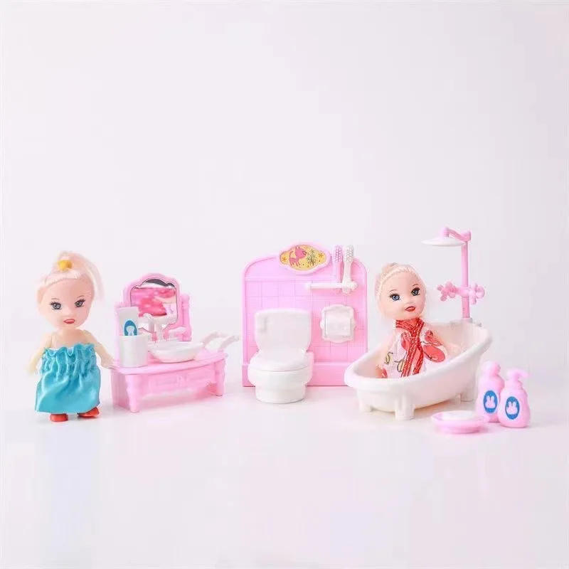 Miniature kitchen Cute Items Kawaii Doll House Furniture And Accessories Kids Toys Cooking Things For Barbie House DIY Game