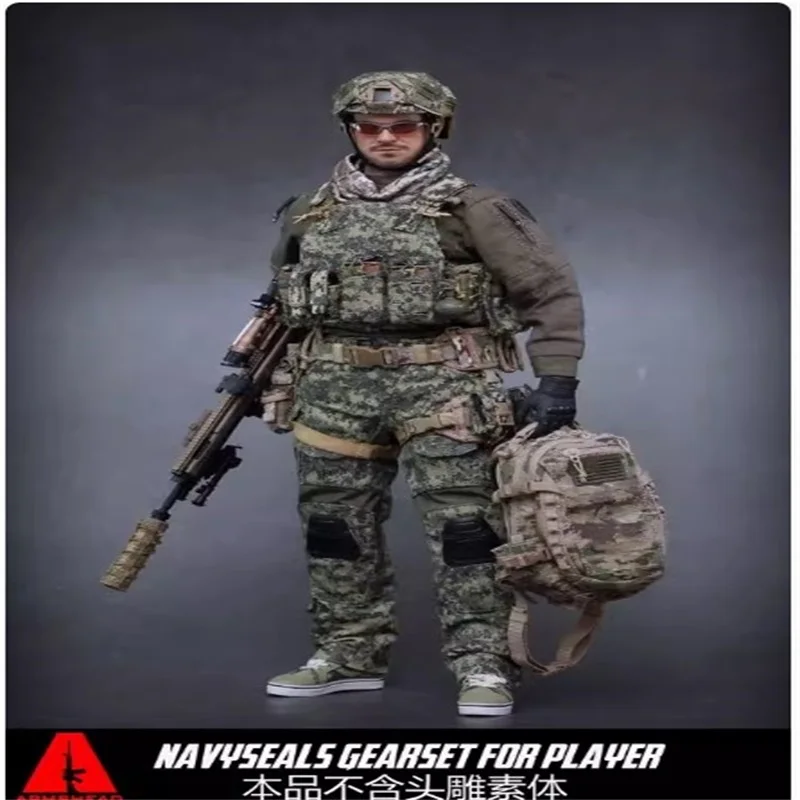 

ARMSHEAD ES AES001 1/6 Male Soldier SEAL Special Forces Camouflage Clothes Weapon Set Model Fit 12'' Action Figure Body In Stock