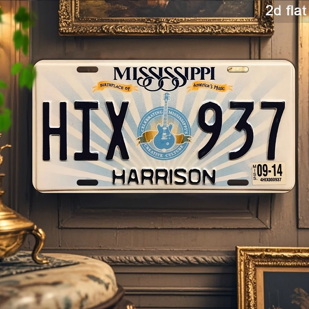 Metal Sign 4.0x16.0inch - Pre-drilled for Wall Mounting, Rustic Farmhouse Bar Cafe Beach Club Car Front License Plate Holiday In