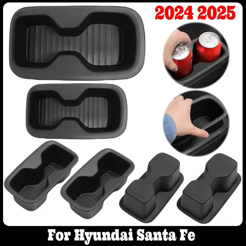 

2/4 шт. для Hyundai Santa Fe 6/7 мест 2024 2025 3-й ряд подстаканник вставка для воды подстаканник лоток для хранения напитков автомобильные аксессуары