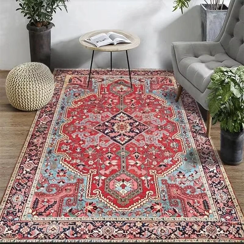 Vintage ethnic Carpet oriental design mandala living room rug bedroom decoration turkish persian Rugs non-slip mat washable rug